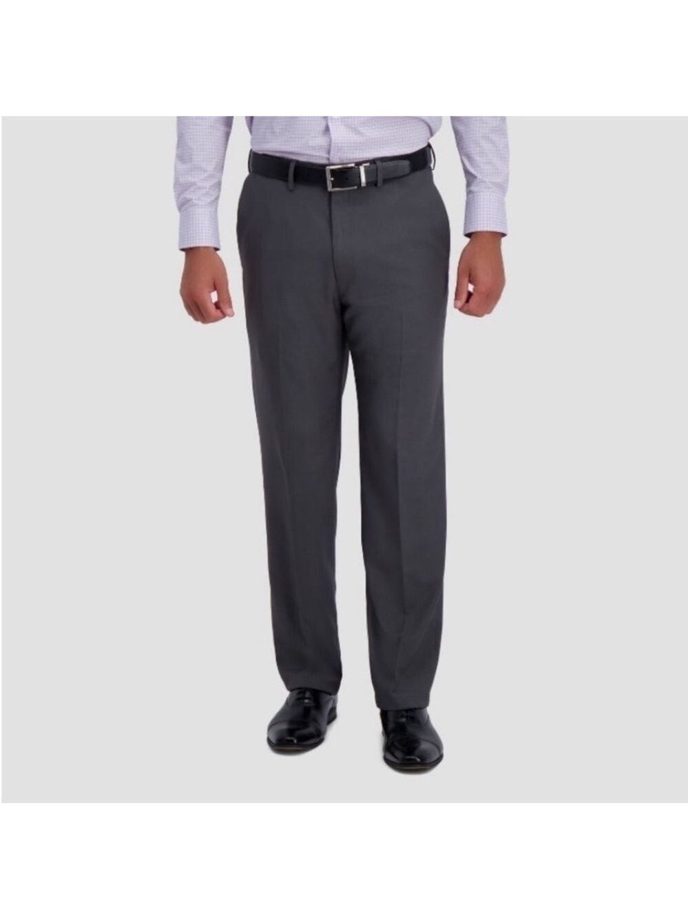 Haggar Men’s Classic Fit Stretch Grey Dress Pants 38Wx29L - NWT